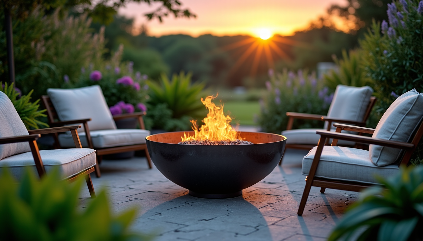 Trouver le meilleur brasero rond pour votre jardin cet été